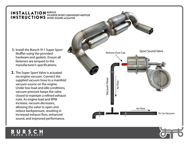 Porsche Bursch 911 Super Sport Lightweight Muffler | 1965-1977 BX-9165-SS