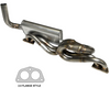 Porsche Bursch Stainless Steel Muffler - 914 Early 2.0 73-74 BX-1423-SS