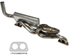 Porsche Bursch Stainless Steel Muffler - 914 Late 1.7/1.8 72-74 BX-1413-SS