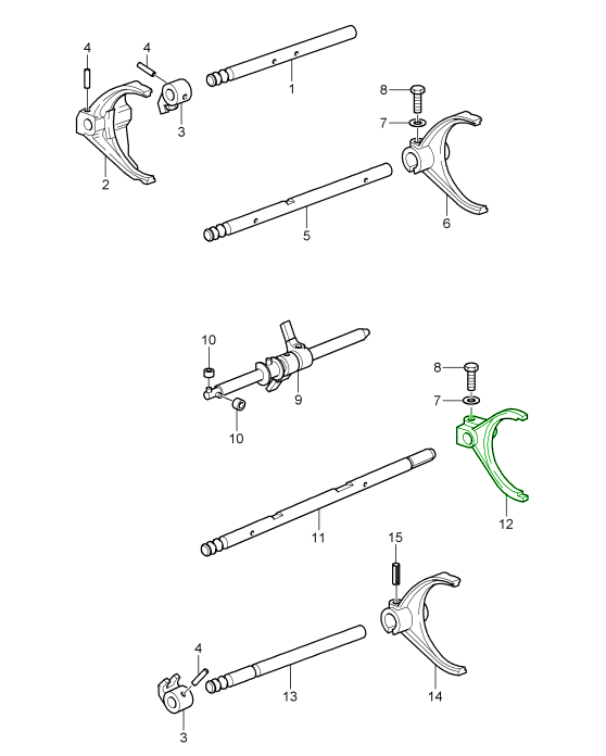Porsche CMS GT3 Reverse Fork - 996T 99-04 - 997 05-12 CMS-GT3-RF