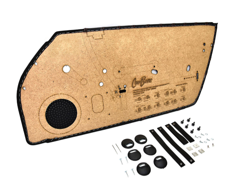 Porsche CarBone RS-door cards set – Leather + phone pocket + map pocket 93-97 SMC-550-044-01