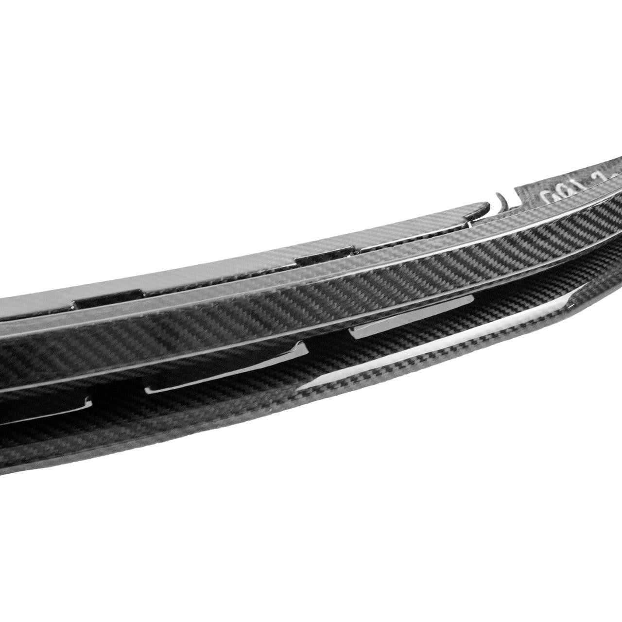 Porsche Carbon Fiber 2 Piece Front Bumper Splitter - 911 | 2017-2019 FS-CF-POR-2PFL-991-2