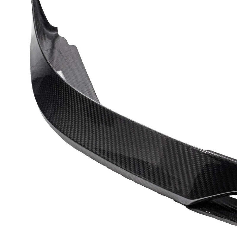 Porsche Carbon Fiber 2 Piece Front Bumper Splitter - 911 | 2017-2019 FS-CF-POR-2PFL-991-2
