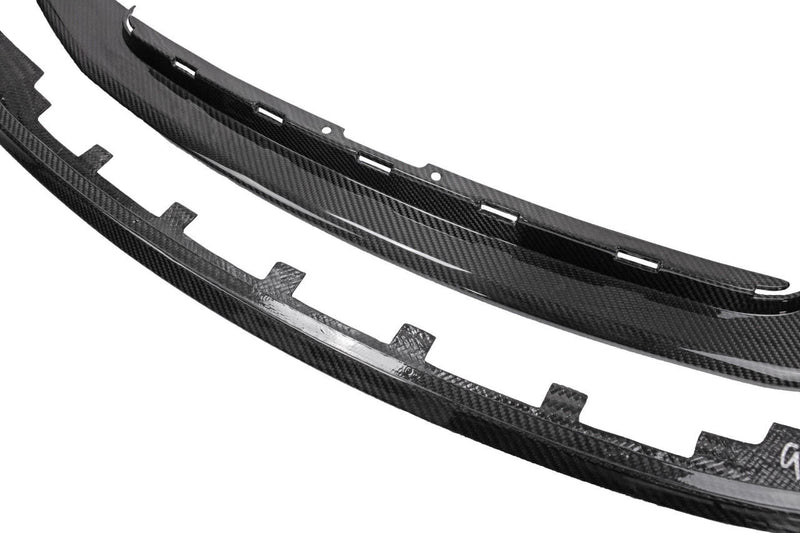 Porsche Carbon Fiber 2 Piece Front Bumper Splitter - 911 | 2017-2019 FS-CF-POR-2PFL-991-2