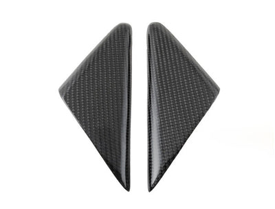 Porsche Carbon Fiber Door Mirror Triangle Trim - Boxster | 2017-2025 FS-CF-POR-DWG-718