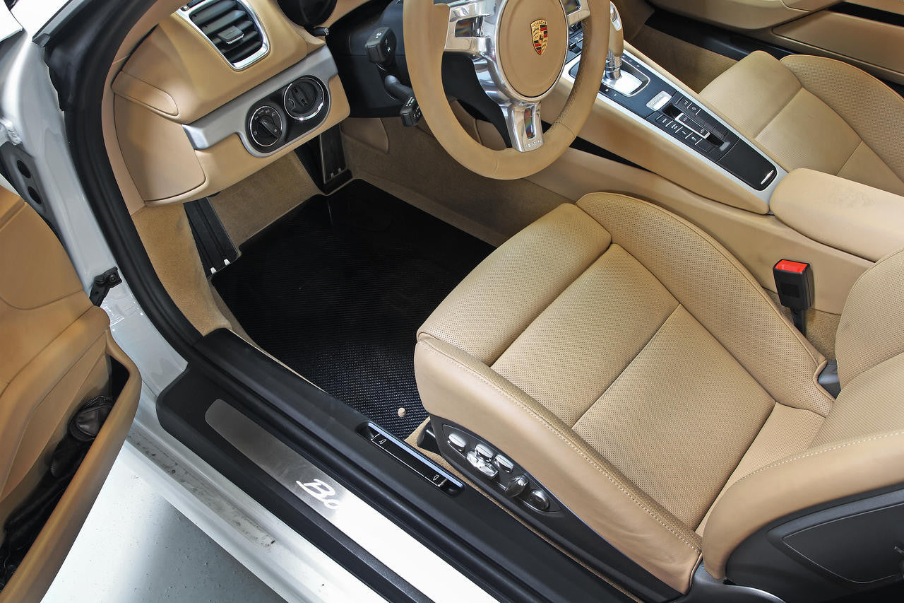 Porsche Carbon Fiber Floor Mats - Boxster | Cayman | 2017-2025 FS-POR-718-TML