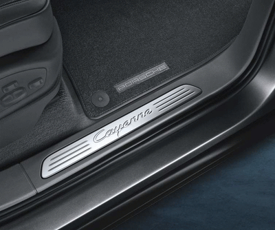 Porsche Cayenne Door Entry Guards In Stainless Steel - 95804480014 - E2 11-18 95804480014