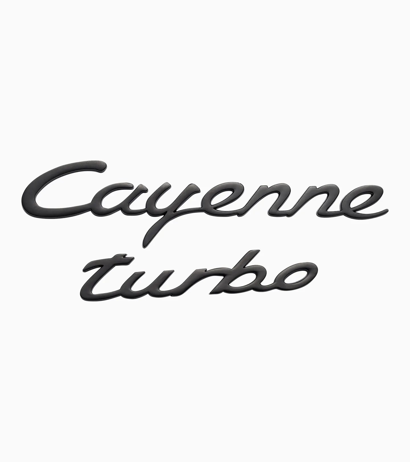 Porsche Cayenne Turbo Black Logo Two Piece Magnet Set