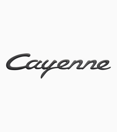 Porsche Cayenne Turbo Black Logo Two Piece Magnet Set