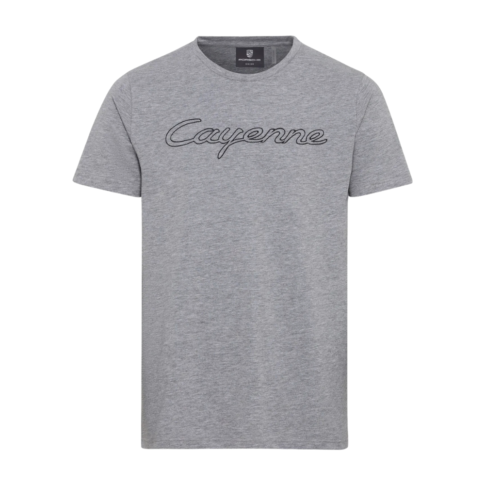 Porsche Cayenne Unisex Crew Neck T-Shirt - Grey Melange