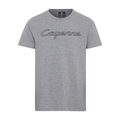 Porsche Cayenne Unisex Crew Neck T-Shirt - Grey Melange