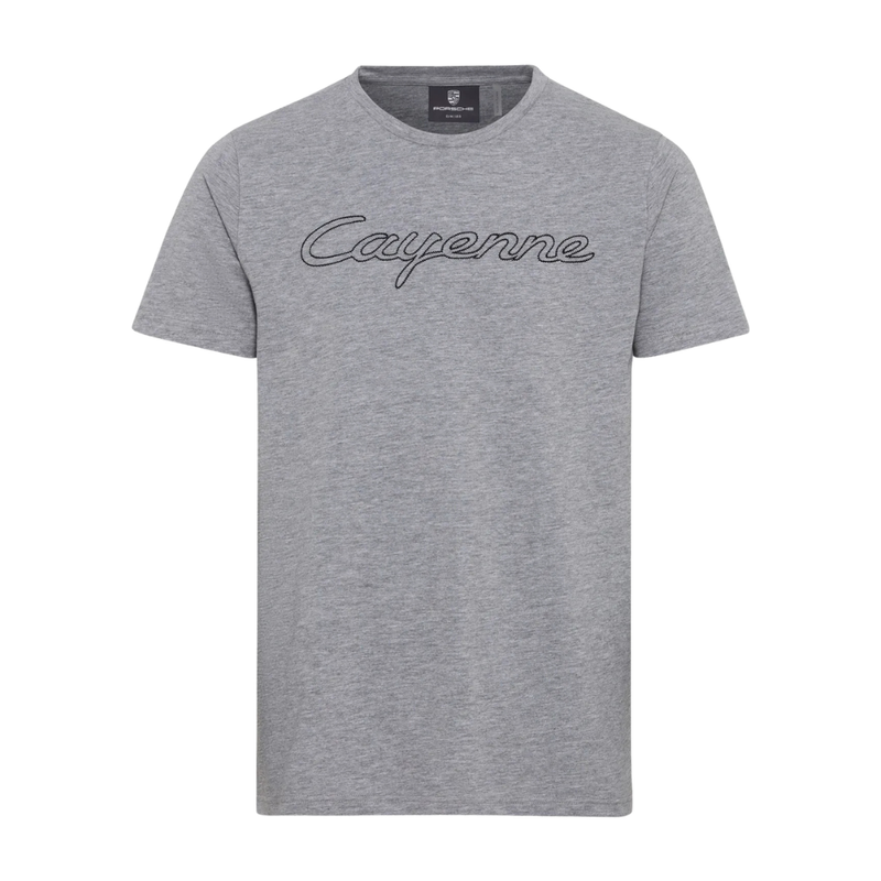 Porsche Cayenne Unisex Crew Neck T-Shirt - Grey Melange