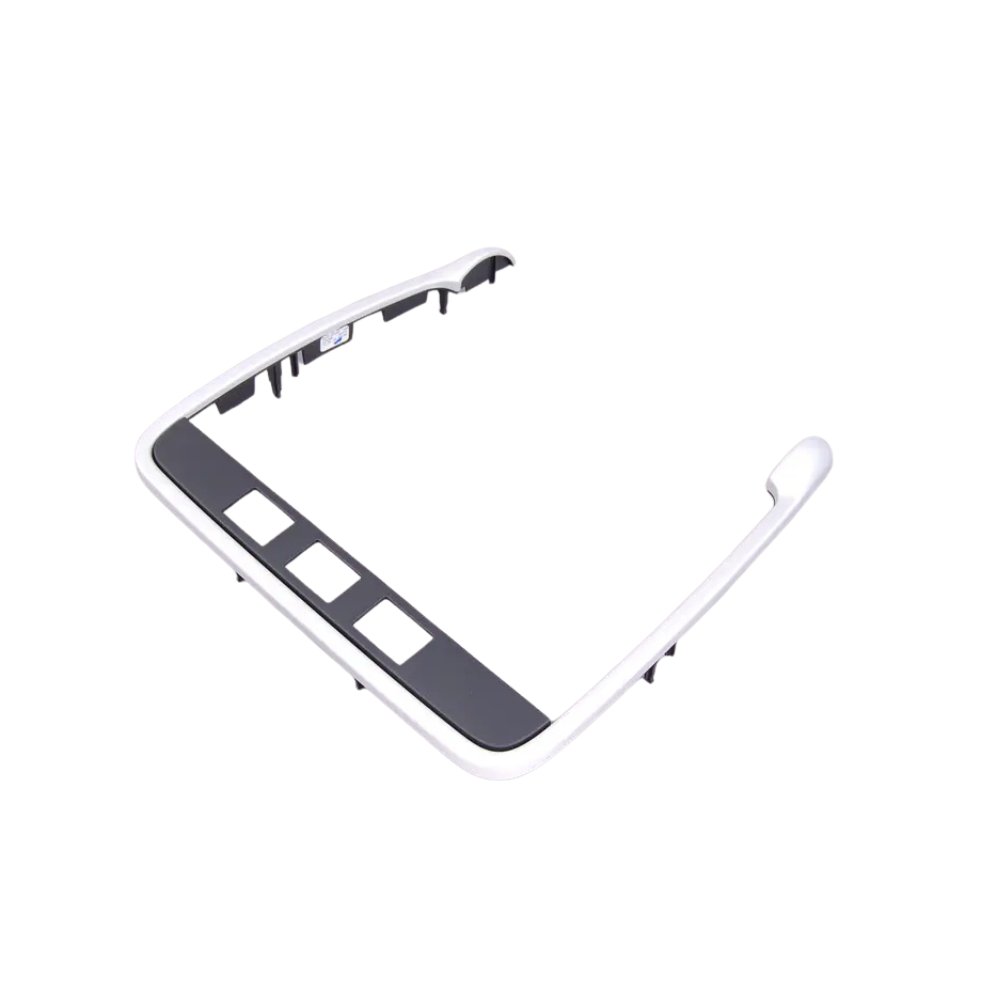 Porsche Center Console Trim - Satin Aluminium - Cayenne | 2003-2010 9555523810062W
