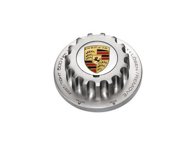 Porsche Center Lock Style Metal Bottle Opener