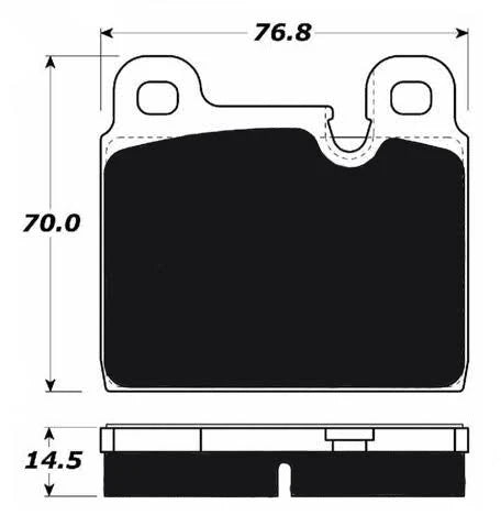 Porsche Ceramic Brake Pads Front - 911 84-89 PMBC-009