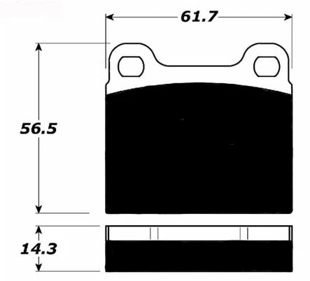 Porsche Ceramic Brake Pads Front - 911/912 65-76 PMBC-003