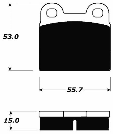 Porsche Ceramic Brake Pads Rear - 911/912 65-68 PMBC-004