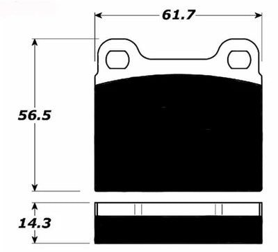 Porsche Ceramic Brake Pads Rear - 914-6 70-72 PMBC-020