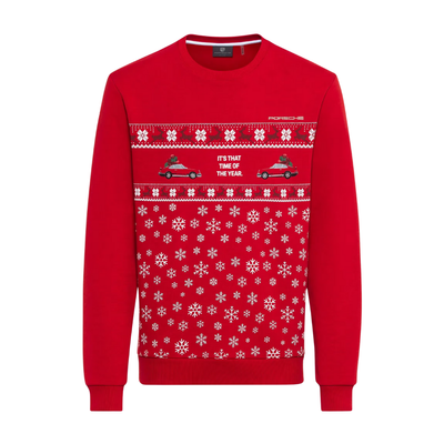 Porsche Christmas Regular Fit Unisex Pullover Sweatshirt