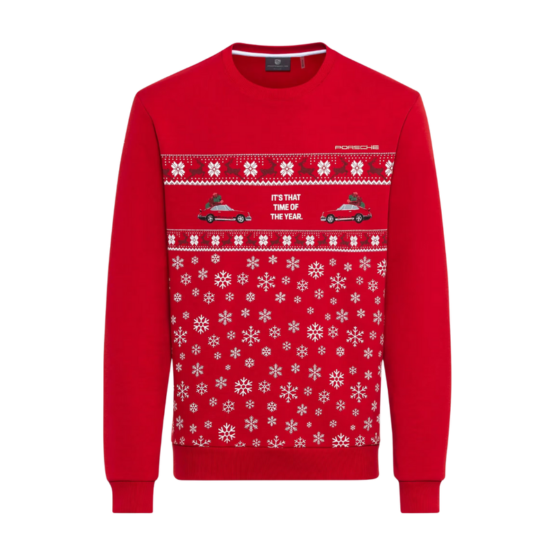 Porsche Christmas Regular Fit Unisex Pullover Sweatshirt