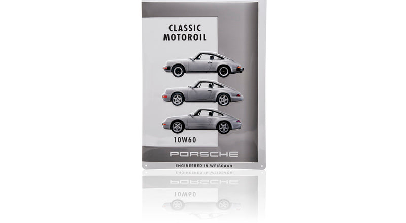 Porsche Classic Motoroil Metal Plate 10W-60 PCG-043-010-60