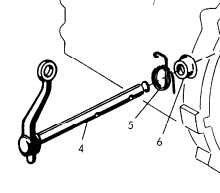 Porsche Clutch Lever Repair Shaft - 356A 55-59 644-16-031-01
