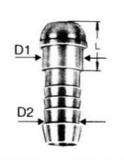 Porsche Conical Hose Nipple DN NW 6 8010-0600