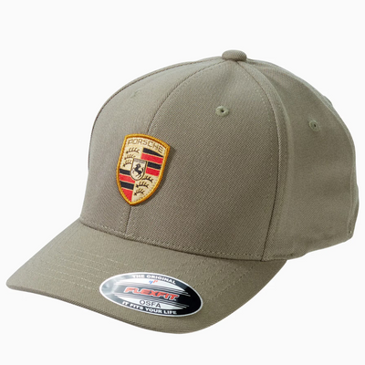 Porsche Crest Badge Flexfit Peaked Cap
