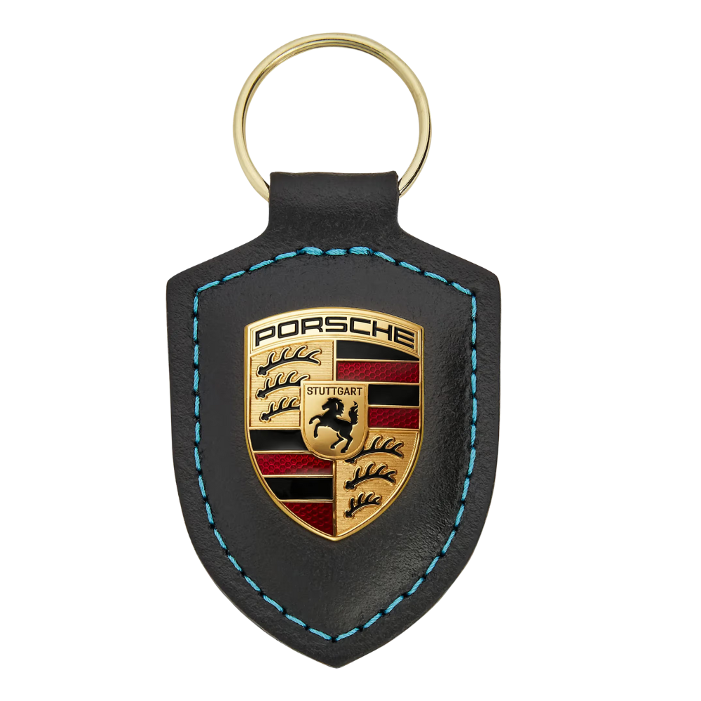 Porsche Crest Key Ring - Black