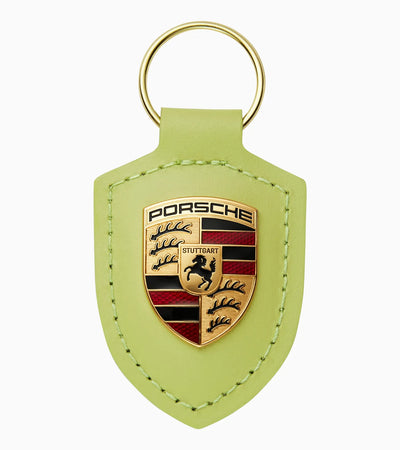 Porsche Crest Keyring - Metallic Yellow