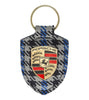 Porsche Crest Keyring - Pepita Blue
