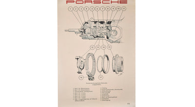 Porsche Cutaway Diagram - All 356s 50-65 PCG-356-741-00