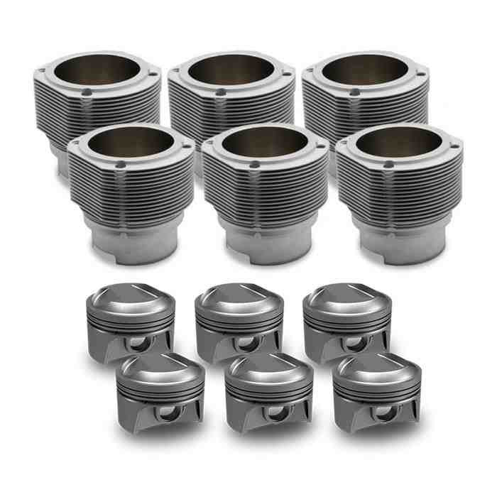 Porsche Cylinder and Mahle Motorsports Billet Piston Set - 911 PS89-002N