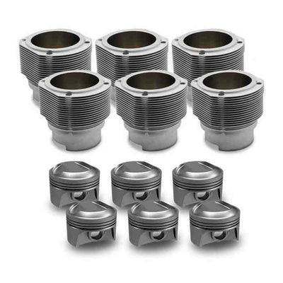 Porsche Cylinder and Mahle Motorsports Billet Piston Set - 911 PS89-002N