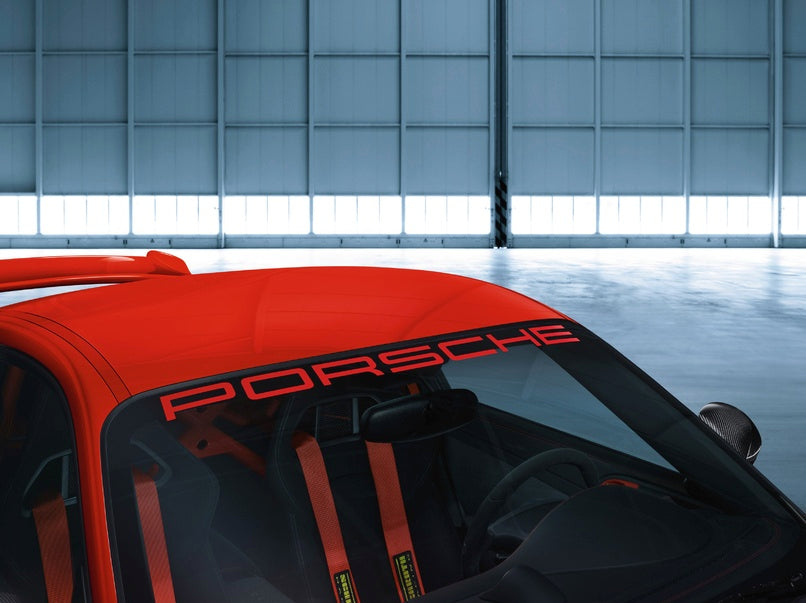 Porsche Decorative Logo For The Windscreen Carrara White - 99704485007 - 997 05-12 99704485007