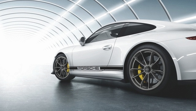 Porsche Decorative Side Logo Porsche Black - 99104480165 - 991 12-18 99104480165