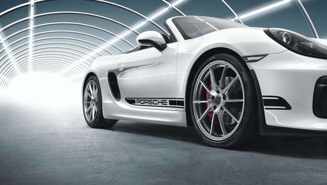 Porsche Decorative Side Logo Porsche Black - 98104480163 - 981 12-16 98104480163