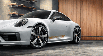 Porsche Decorative Side Logo Porsche Gold - 9920448205524K - 992 18-23 9920448205524K