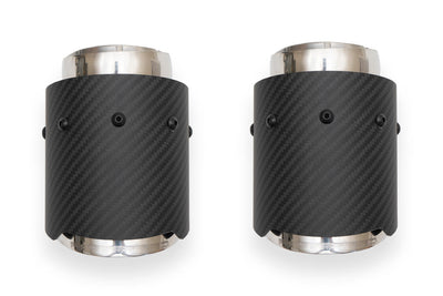 Porsche Deluxe Dual Style Exhaust Tips - 911 | 2017-2019 FS-POR-9912-PSEDLTCF