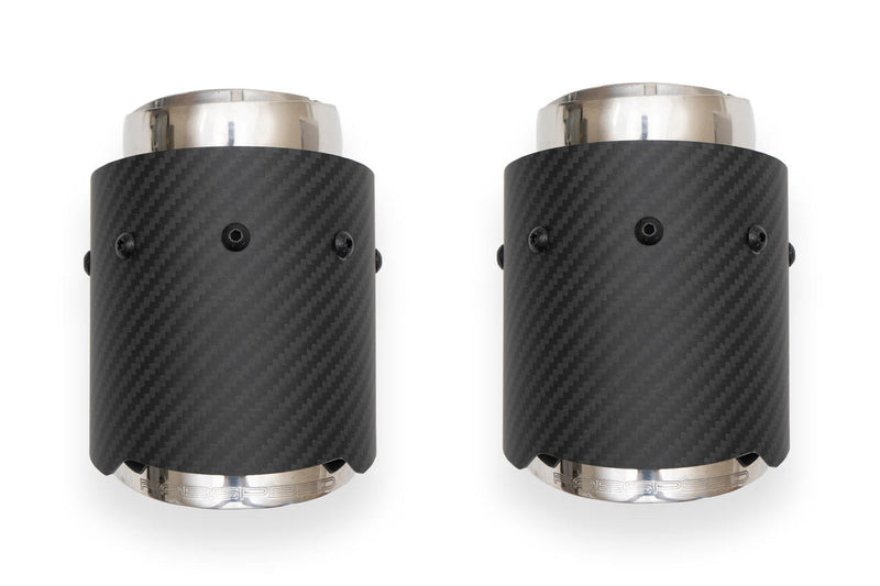 Porsche Deluxe Dual Style Exhaust Tips - 911 | 2017-2019 FS-POR-9912-PSEDLTCF
