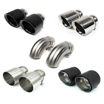Porsche Deluxe Dual Style Exhaust Tips - 911 | 2022-2025 FS-POR-992GT3-DTCF