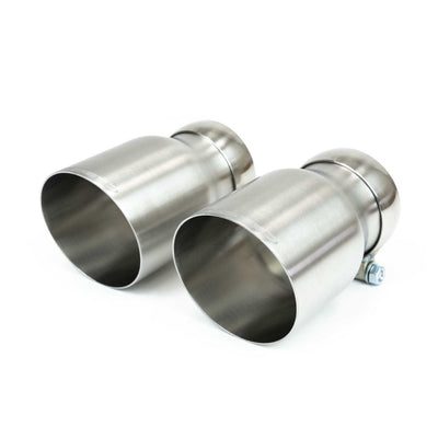 Porsche Deluxe Exhaust Tips - Cayman | Boxster | 2020-2025 FS-POR-718GT4-DTCF