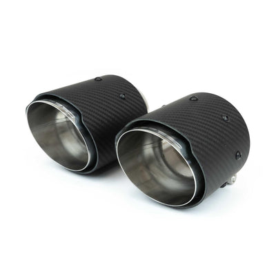 Porsche Deluxe Exhaust Tips - Cayman | Boxster | 2020-2025 FS-POR-718GT4-DTCF