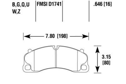 Porsche Disc Brake Pad - 911 14-19