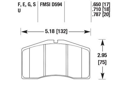Porsche Disc Brake Pad - 911/928 92-98 HB184S-650