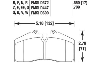 Porsche Disc Brake Pad - 911/928/944/968 86-98