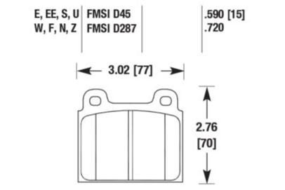 Porsche Disc Brake Pad - 911/930 69-89