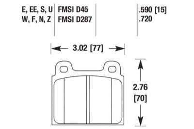 Porsche Disc Brake Pad - 911/930 69-89
