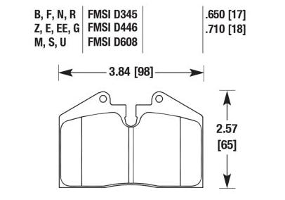 Porsche Disc Brake Pad - 911/930/928/944/968 79-98