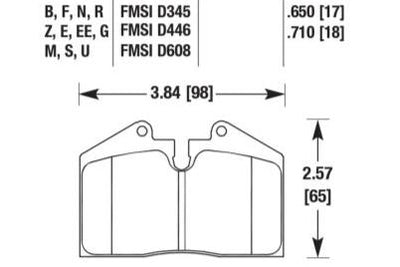 Porsche Disc Brake Pad - 911/930/928/944/968 79-98